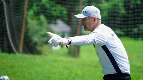 Lucas Burgos and Clive Williams Keeper Training