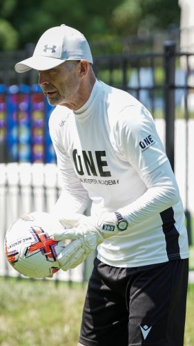 Lucas Burgos and Clive Williams Keeper Training