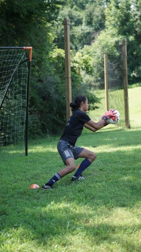 Lucas Burgos and Clive Williams Keeper Training