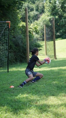 Lucas Burgos and Clive Williams Keeper Training